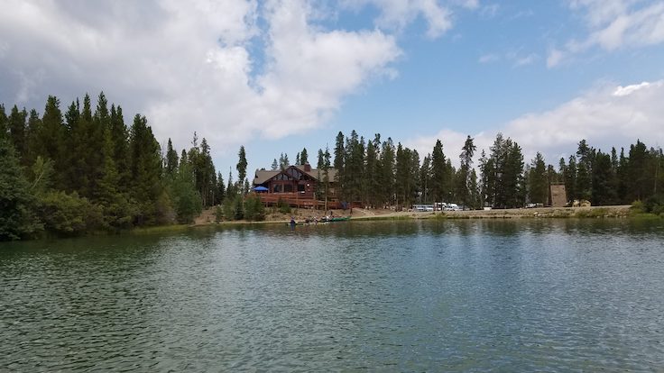 scenic lake view in the outdoors